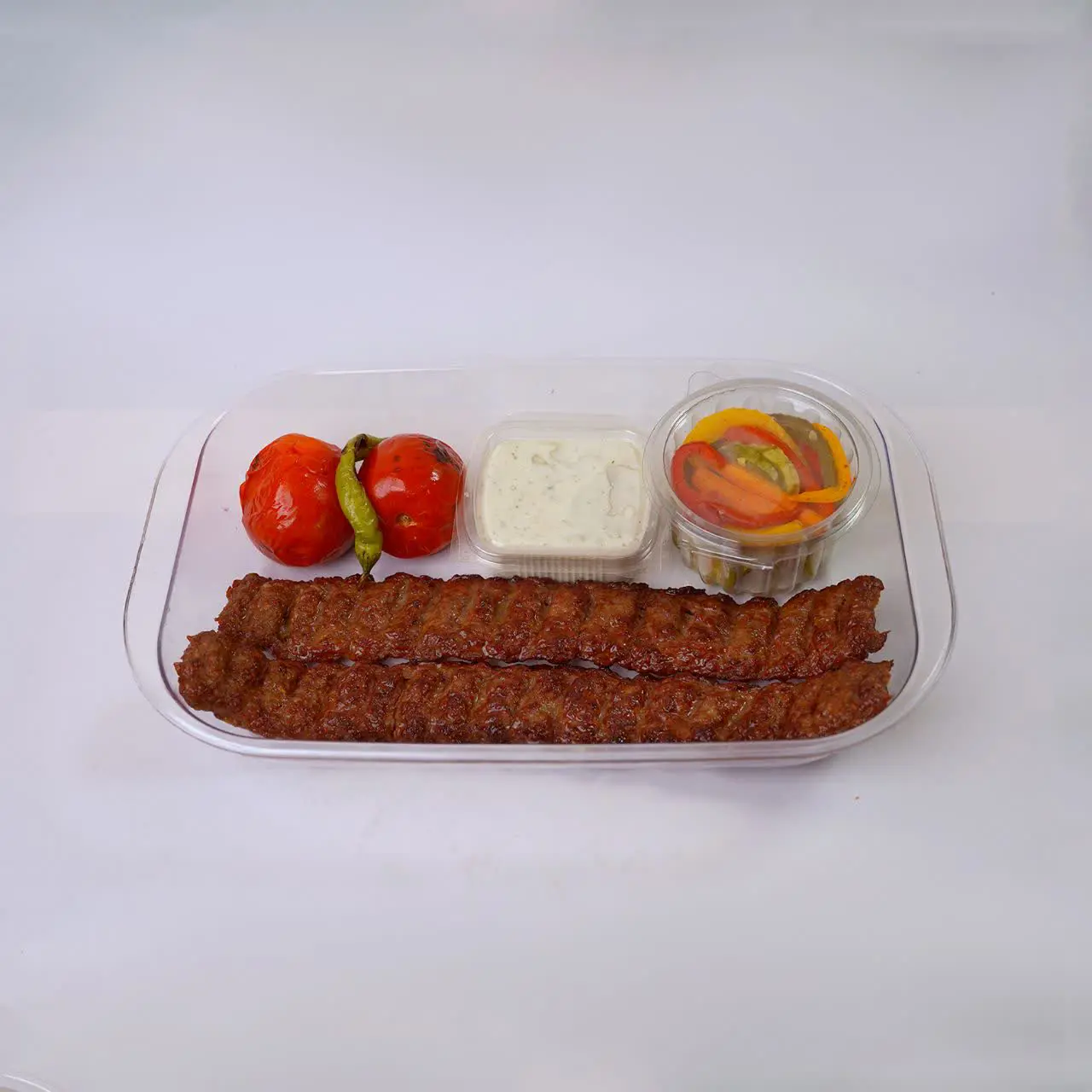 خوراک کباب کوبیده دو سیخ